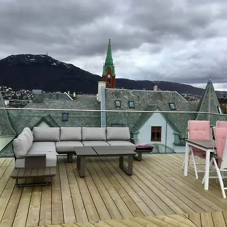 Lägenhet Dinbnb L Luxury Penthouse L Roof Terrace L Bergen